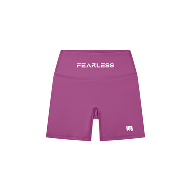 WILLB WOMEN'S HIGH- WAISTED FEARLESS BIKER SHORTS