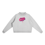 WILLB CUTE Fleece Neck Crew Sweatshirt