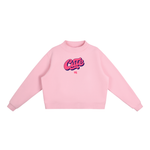 WILLB CUTE Fleece Neck Crew Sweatshirt