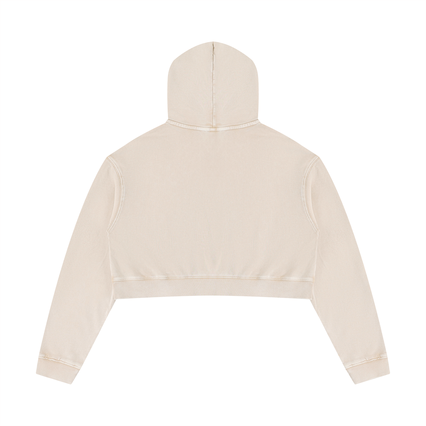 WILLB WOMEN'S WASHED CROPPED HOODIE