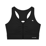 WILLB Women’s Cropped Zip Sports Bra