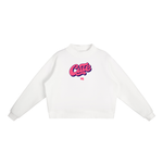 WILLB CUTE Fleece Neck Crew Sweatshirt