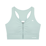 WILLB Women’s Cropped Zip Sports Bra