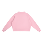 WILLB CUTE Fleece Neck Crew Sweatshirt