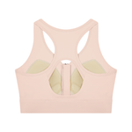WILLB Women’s Cropped Zip Sports Bra