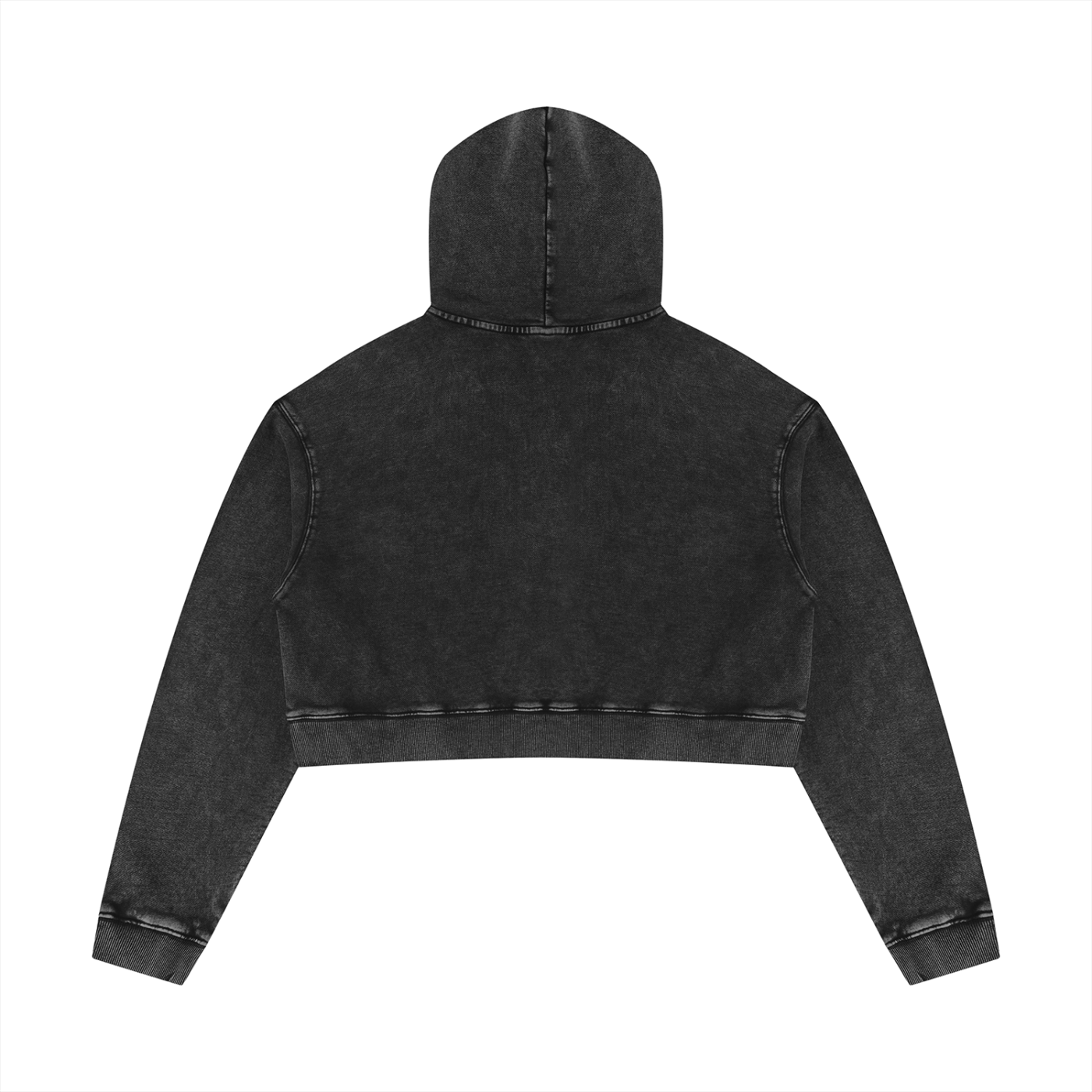 WILLB WOMEN'S WASHED CROPPED HOODIE