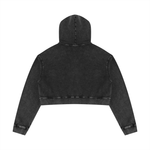 WILLB WOMEN'S WASHED CROPPED HOODIE