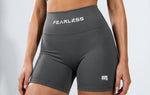WILLB WOMEN'S HIGH- WAISTED FEARLESS BIKER SHORTS